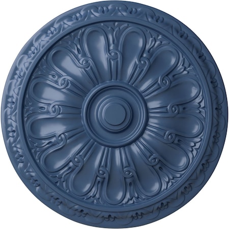 Ekena Millwork Kirke Ceiling Medallion (Fits Canopies up to 3 3/4"), Hand-Painted Americana, 15 3/4"OD x 5/8"P CM16KIAMF